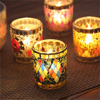 Glass candle holder from MMCIS China